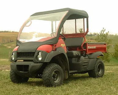 Falcon Ridge Kawasaki Mule 600 | 610 Soft Vinyl Windshield Top Combo