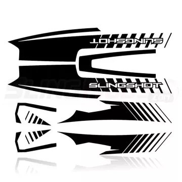 Slingfx Precut Full Strobed Graphics Kit with Customizable Text Field for the Polaris Slingshot