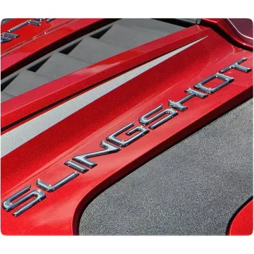 TufSkinz Peel & Stick Raised Hood Lettering Decals for the Polaris Slingshot (Pair)