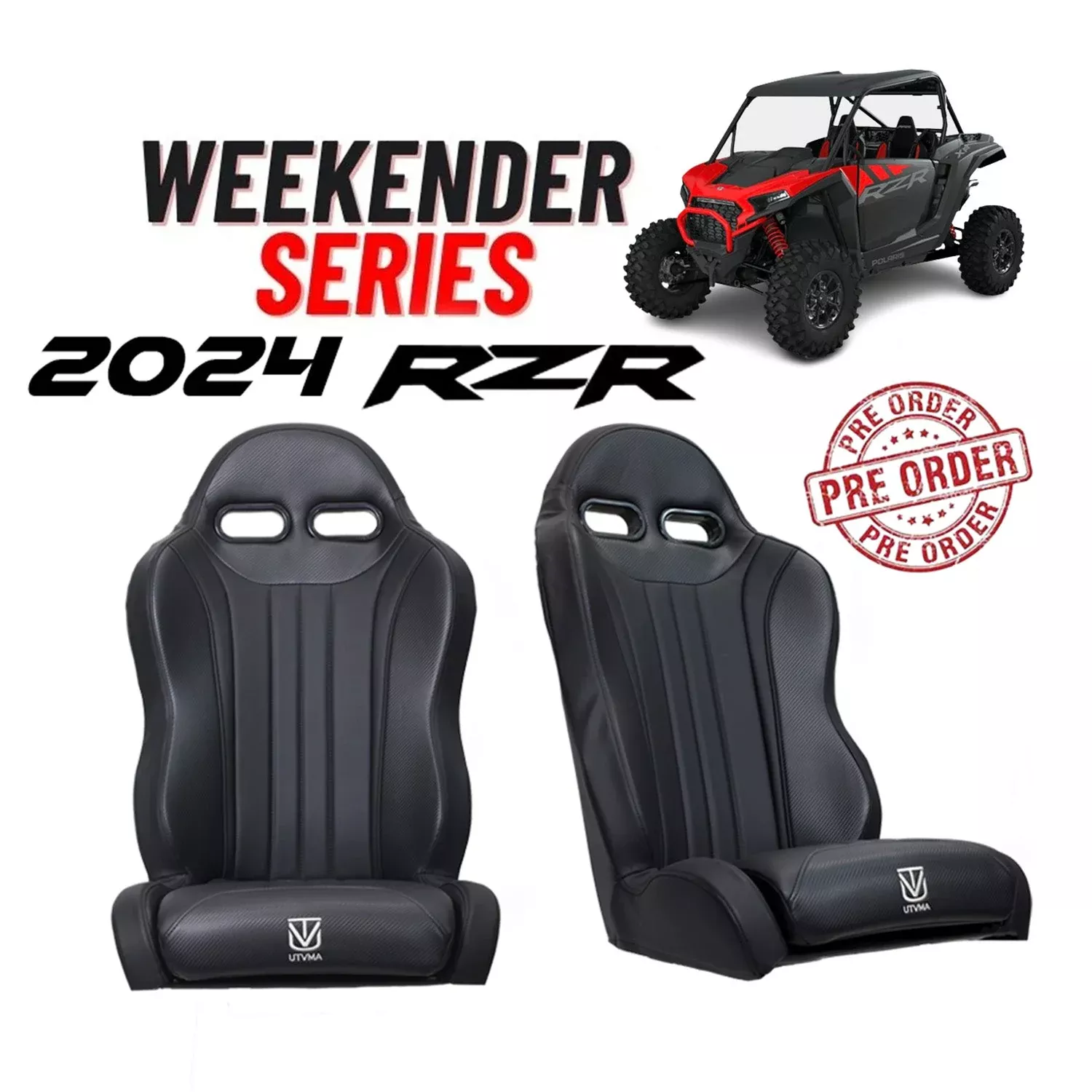 "Weekender" Series Pair of Front or Rear Suspension Bucket Seats RZR 1000 (2024) PREORDER