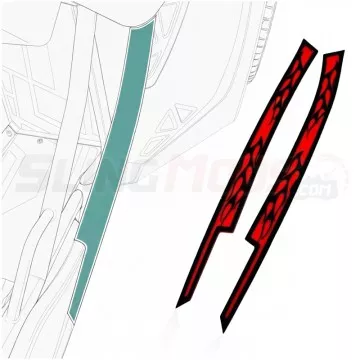 ZSW Flame Series Dual Layer Side Entry Sills for the Polaris Slingshot (Pair) (2015+)