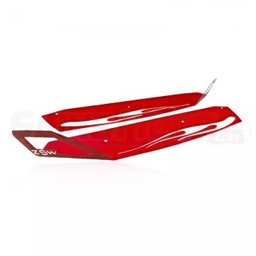 ZSW Flame Series Front Splitter for the Polaris Slingshot (2 Piece Kit) (2015-2024)
