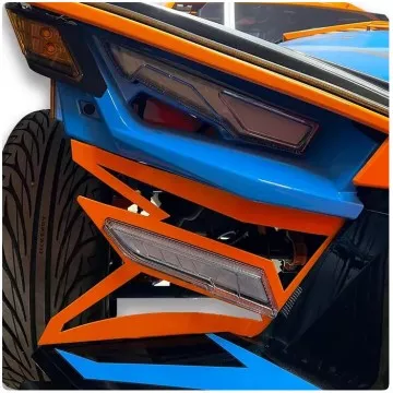 ZSW Geo Front End Side Gap Filler Grilles for the Polaris Slingshot (Set of 2) (2020-2024)