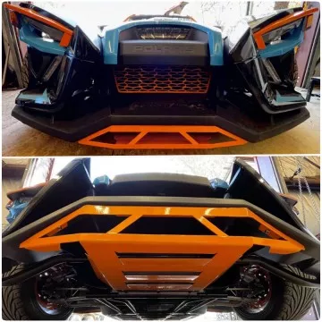 ZSW Lower Center Grille with Vented Skid Plate for the Polaris Slingshot (2020-2024)