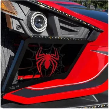 ZSW Spider Front End Side Gap Filler Grilles for the Polaris Slingshot (Set of 2) (2015-19)